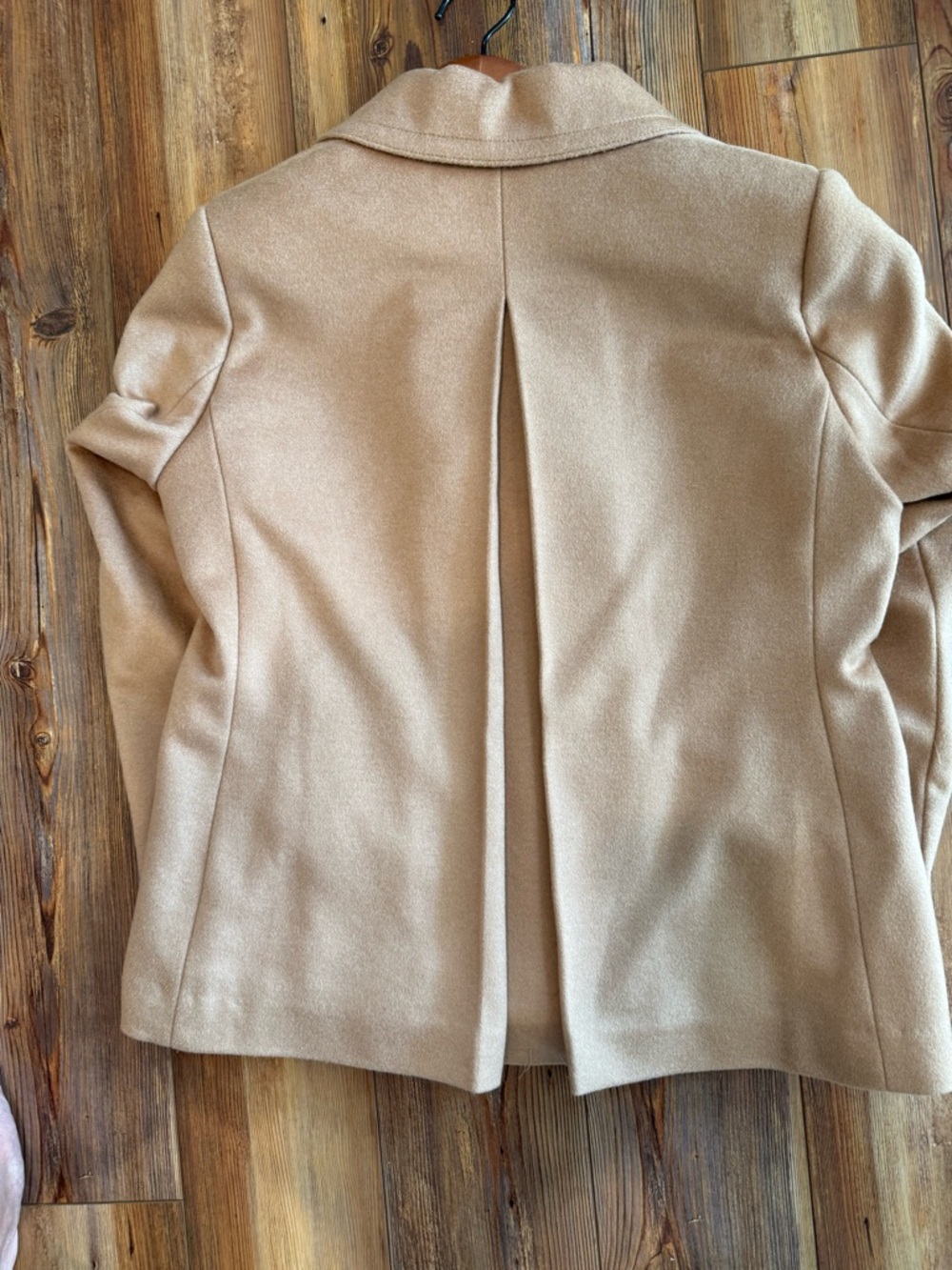 Pure Collection Double-Breasted Camel Peacoat - Picture 3 of 3
